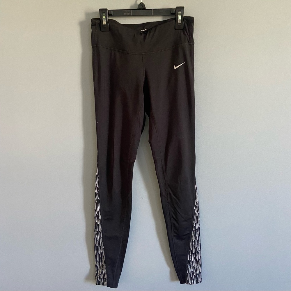 Nike Dry Fit Black with Detailed Ankle Leggings
